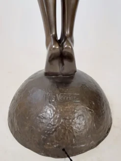 Clearance Pamono Art Deco Style Life-Sized Clarté Floor Lamp from Max Le Verrier, 2022