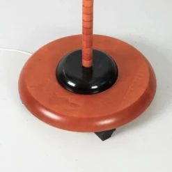 Clearance Pamono Art Deco Style Pink Swan Neck Floor Lamp from Markslöjd, 1970s