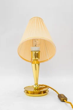 Best Pamono Art Deco Table Lamp with Fabric Shade, Vienna, 1920s