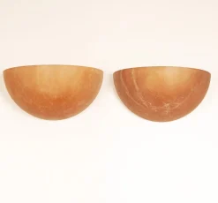 Best Pamono Art Deco Wall Lamps in Marble, Alabaster & Bronze by Charles Schneider for Muller Frères, 1980s, Set of 2