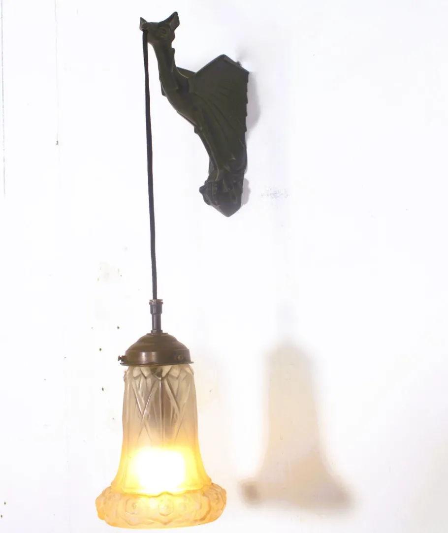 Best Pamono Art Deco Wall Light by Max Le Verrier, France, 1920s