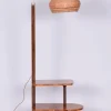 Best Pamono Art Deco Walnut Floor Lamp attributed to J. Halabala for Up Závody, Czech, 1930s