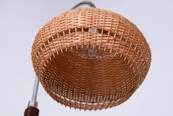 Best Pamono Art Deco Walnut Floor Lamp attributed to J. Halabala for Up Závody, Czech, 1930s