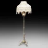 New Pamono Art Nouveau Adjustable Standard Lamp in Brass, 1890s