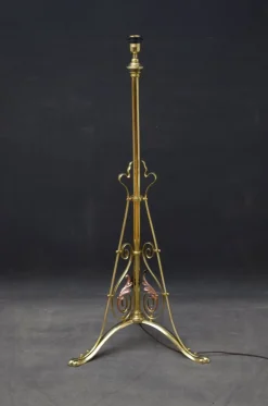 Outlet Pamono Art Nouveau Brass and Copper Floor Lamp