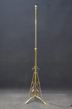 Outlet Pamono Art Nouveau Brass and Copper Floor Lamp