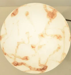 Clearance Pamono Art Nouveau Brass and Glass Table Lamp, Sweden, 1920s