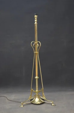 Best Pamono Art Nouveau Brass Floor Lamp