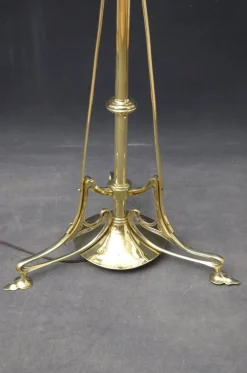 Best Pamono Art Nouveau Brass Floor Lamp
