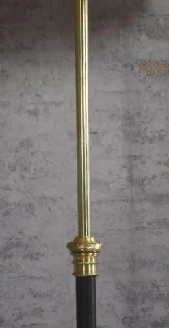 Best Pamono Art Nouveau Brass Standard Floor Lamp