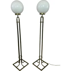 Online Pamono Art Nouveau Floor Lamps by Adolf Loos, 1950s, Set of 2