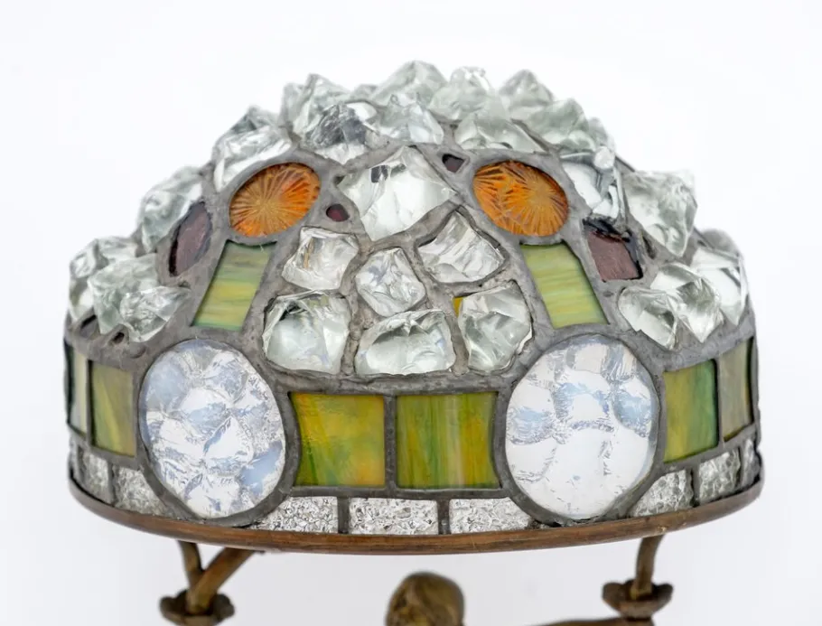 Best Pamono Art Nouveau French Table Lamp in the style of Tiffany, 1930s