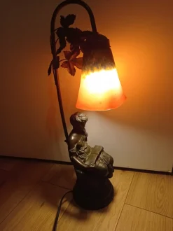 Hot Pamono Art Nouveau Glass Matte Lamp by Charles Schneider, 1920s