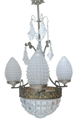 Best Pamono Art Nouveau Lamp, 1890s