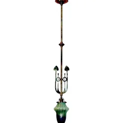 Best Pamono Art Nouveau Pendant with Palme König Shade, Vienna, 1900s