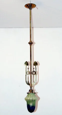 Best Pamono Art Nouveau Pendant with Palme König Shade, Vienna, 1900s