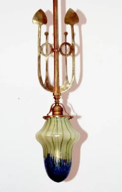 Best Pamono Art Nouveau Pendant with Palme König Shade, Vienna, 1900s