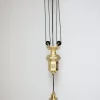 Clearance Pamono Art Nouveau Pull Down Brass Pendant Light, 1890s