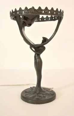 Best Pamono Art Nouveau Table Lamp by Lucien Edouard Alliot for Judgendstil
