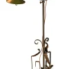 Online Pamono Art Nouveau Wrought Iron Floor Lamp