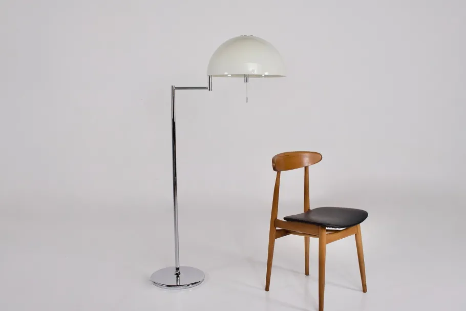 Outlet Pamono Articulated Floor Lamp by Swisslamps International, 1970s