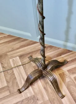 Hot Pamono Arts and Crafts Telescopic Floor Lamp, 1900s