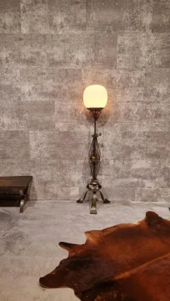 Sale Pamono Arts and Crafts Wrought Iron Floor Lamp