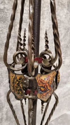 Sale Pamono Arts and Crafts Wrought Iron Floor Lamp