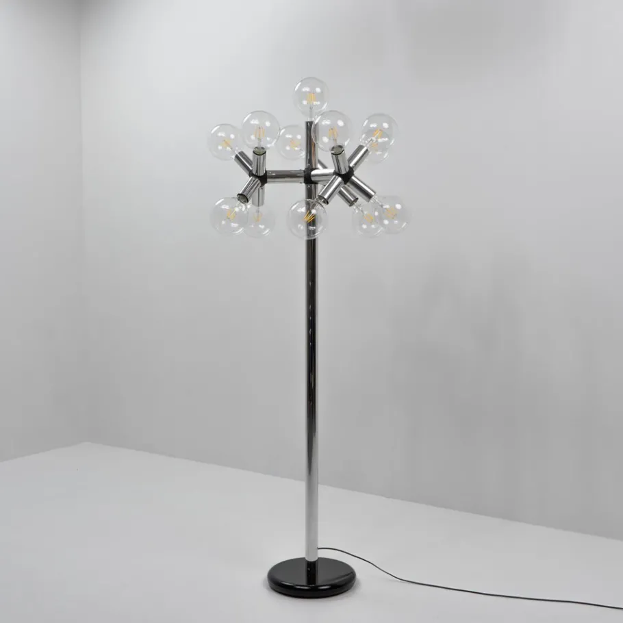 Outlet Pamono Atomic Floor Lamp by Haussmann for Swisslamps International, 1980s