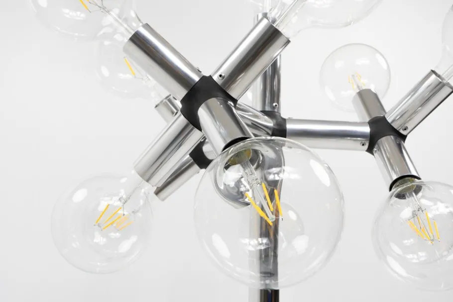 Outlet Pamono Atomic Floor Lamp by Haussmann for Swisslamps International, 1980s