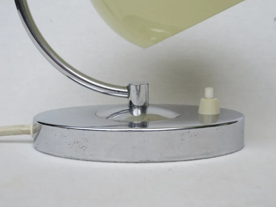 Best Pamono Austrian Art Deco Bedside Lamps in Chrome, Set of 2