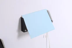 Best Pamono Baby Blue and Black Metal Sconces by J. J. M. Hoogervorst for Anvia, 1950s, Set of 2