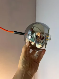 Best Pamono Ball Lamp in Chrome from Baum-Leuchten