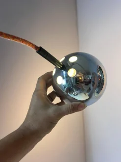 Best Pamono Ball Lamp in Chrome from Baum-Leuchten