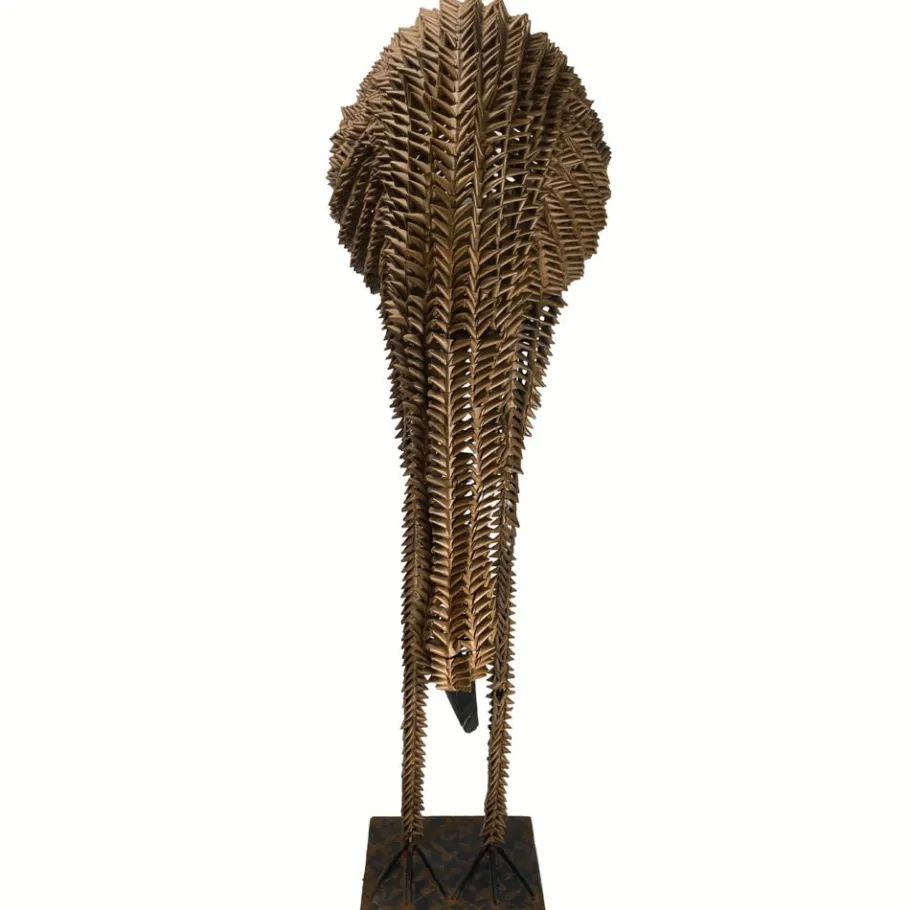 Pamono Bamboo and Rattan Bird Lamp, 1960s