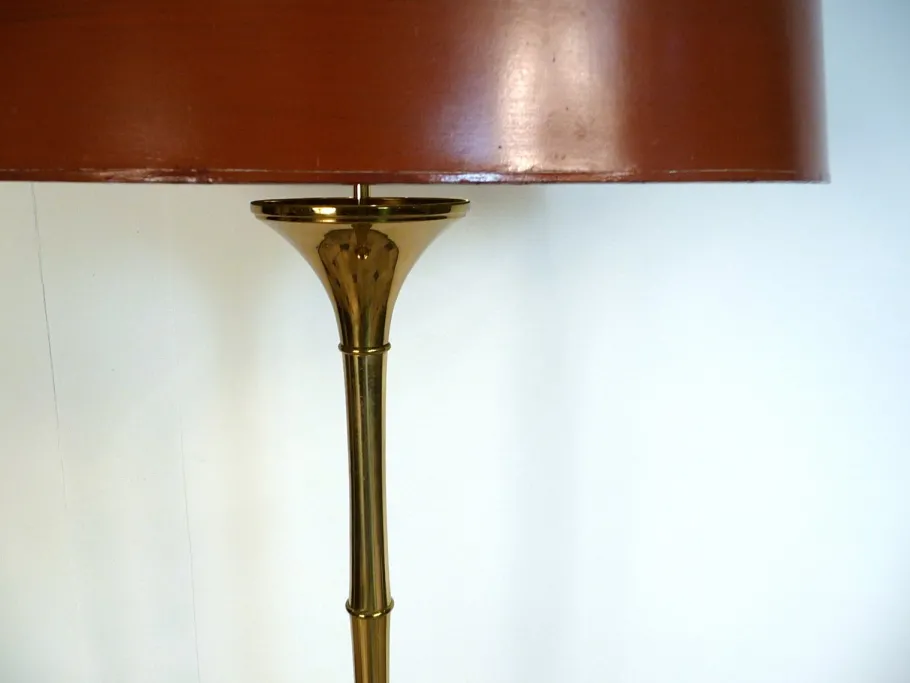 Sale Pamono Bamboo Brass Floor Lamp by Ingo Maurer for Design M, 1960s
