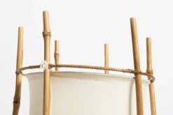 Sale Pamono Bamboo Floor Lamp by Louis Sognot, 1970s