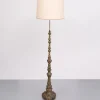 Online Pamono Baroque Revival Brass Floor Lamp, France, 1950s