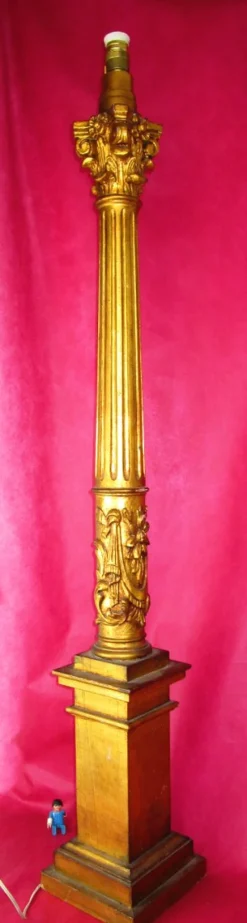 Hot Pamono Baroque Style Column Floor Lamp, 1920s