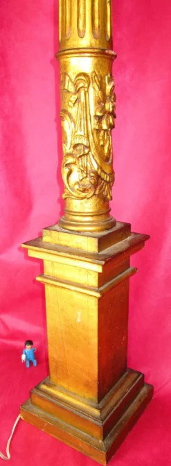 Hot Pamono Baroque Style Column Floor Lamp, 1920s