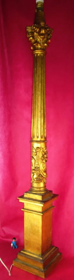 Hot Pamono Baroque Style Column Floor Lamp, 1920s