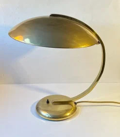 Clearance Pamono Bauhaus Brass Desk Lamp by Egon Hillebrand, 1940s