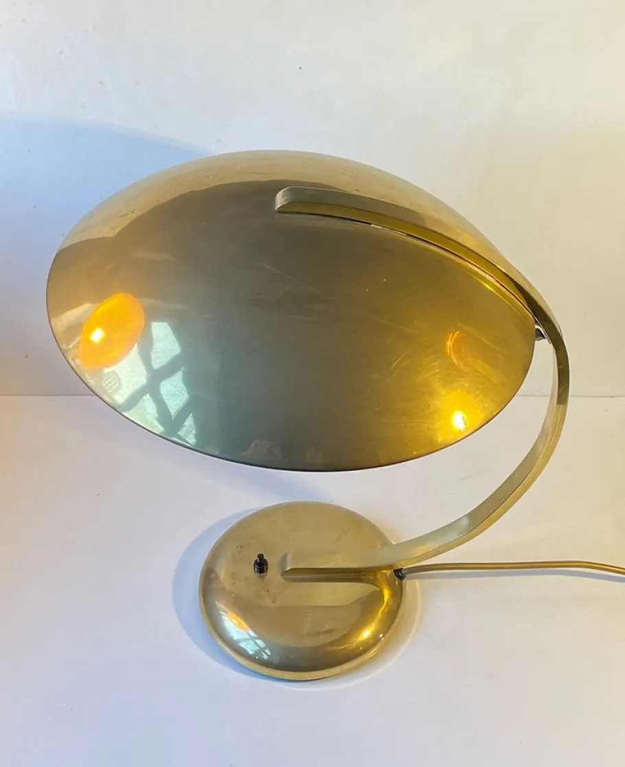 Clearance Pamono Bauhaus Brass Desk Lamp by Egon Hillebrand, 1940s