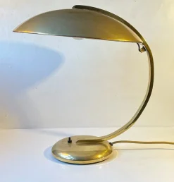 Clearance Pamono Bauhaus Brass Desk Lamp by Egon Hillebrand, 1940s