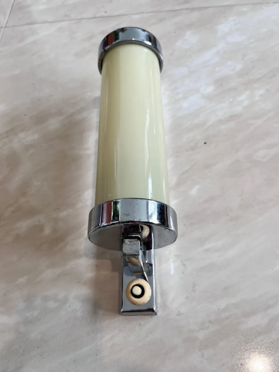 Best Pamono Bauhaus Chrome Milk Glass Wall Lamp, 1930s