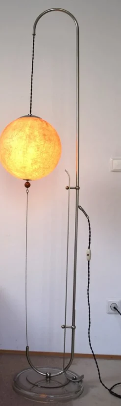 Outlet Pamono Bauhaus Floor Lamp by Karl Trabert for Schanzenbach & Co., 1928