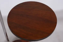 Clearance Pamono Bauhaus Floor Lamp in Walnut and Chrome, 1930s