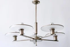 Clearance Pamono Bauhaus German Chandelier, 1930s