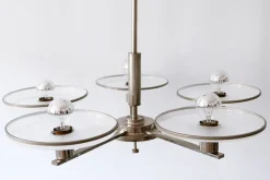 Clearance Pamono Bauhaus German Chandelier, 1930s