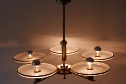 Clearance Pamono Bauhaus German Chandelier, 1930s